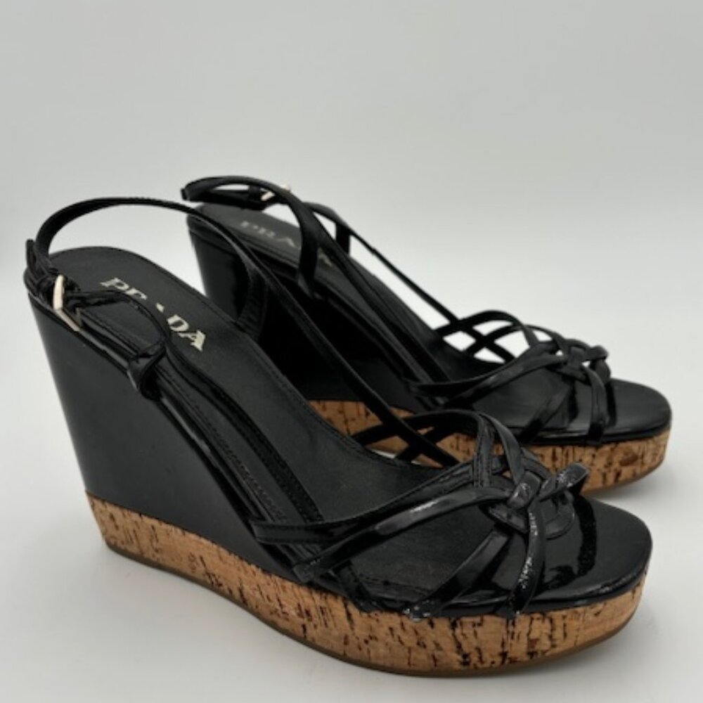 Prada Slingback Wedge